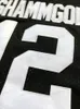 New God Shammgod #12 Providence Männer Basketball -Trikot schwarzweiß stickelte Hemd College -Trikots