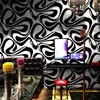 Luxe brillant or et noir géométrique papier peint rouleau papier peint Design moderne chambre salon fond maison décoration murale