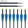 12 stks 31.5 inch 30 inch 29inch 28 inch arrow 3 "vaan fiberglas boogschieten doelpijlen of jeugd boog pijlen voor recurve samengestelde boog