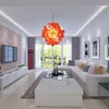 Custom Lights Pendant lamps Orange Color Hand Blown Bubble Glass Chandeliers 12-16 Inches Bedroom Art Deco LED Pendant-Light Small Chandelier Lighting