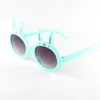 Mignon lapin enfants lunettes de soleil petits lapins cadre bébé lunettes de soleil enfants lunettes UV400 6 couleurs en gros