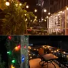 LED Garden Decoration Lawn Lampa 5m 220 V 10/20 LED Globe Bulb String Lights Outdoor Patio Yard Krajobraz Ślub Boże Narodzenie