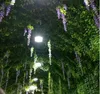 110 cm Konstgjorda blommor Silke Wisteria Fake Garden Hängande Blomma Växt Vine Home Wedding Party Event Decor