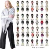41 Colors Women Plaid Scarves Grid Tassel Wrap Oversized Check Shawl Winter Neckerchief Lattice Triangle Blanket Scarf C2687
