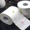 2 paquets 30 m/pack conception de fruits papier imprimé papier hygiénique rouleau papier toilette nouveauté tissu en gros