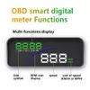 P9 Bil HUD Head Up Display OBD Smart Digital Meter för de flesta OBD2 Euobd Cars P9 HD-projektor Visa bilpanelen