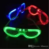 Luz LED Óculos Moda Flashing Persianas Forma Óculos Festivo Partido Holloween Natal Traje Óculos M049