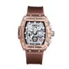 CWP Onola Transparent Plastic Square Watch Men 2021 Women Luxury Chronograph Wristwatch Fashion Casual Sport Unique Quartz333p