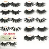 5D Faux Mink Lashes 25mm Long Natural False Eyelashes Volumn Fake Eye Lashes For Beauty Thick 25mm Full Strip Lashes