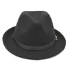 Unisexe adulte nouveau haut à la mode Jazz Fedora bord élégant Trilby Gangster casquette en plein air fête rue décontracté élégant chapeaux printemps été