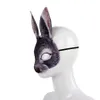 Rabbit Masks Halloween Mask Unisex Carnival Holiday Party Accessories Cospaly Tools Funny Decor Realistic Masker XBJK2002