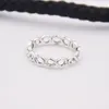 Fit Simple Infinity Band Ring Sterling Silver 925 Armband 100% Authentic Pendant Charms European Rings Diy Style Jewelry9683724