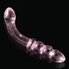 Colore rosa Dildo di vetro Pene finto Giocattoli del sesso per le donne Dildo di vetro Negozio sexy Masturbazione del pene Giocattoli per adulti Prodotti del sesso per le donne8479540