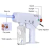 2020 Portable nano sterilizer steam gun blue ray hair nano spray Guns for disinfection and hair moisturizing home use DHL Free Shipping