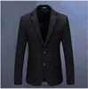 Helt nya män kläder färg svart hög kvalitet hackad lapel designer brudgummen kostymer blazers middagsjackor för unga män6849127
