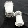 90 -Grad -Glas -Dropdown -Adapter für Shisha Bong -Raucherzubehör 14mm 18 mm weibliches männliches Gelenk