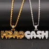 Colar de pingente Mens Hip Hop colares de jóias de alta qualidade ouro prata rapper colar de moda
