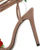 Vente chaude-sandales roses rouges talons aiguilles plus la taille 35-43 chaussures habillées pour femmes DHL livraison gratuite