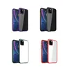 Transparante acryl telefooncase voor iphone 11 pro max xs xr samsung note10 s9 shockproof tpu edge harde achterkant