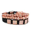 Hommes Bracelet bijoux couronne charmes hommes Bracelet macramé perles bracelets pour femme pulseira masculina pulseira feminina cadeau gift3227