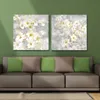 DYC 10059 2PCS White Flowers Print Art Ready to Hang Paintings9969253