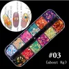 12 Siatki Nail Art Decorations Cekiny Studia 3D Kryształowe Kryształ Drżuteria Syrenka Koraliki Porady Nails Naklejki Manicure Glitter Diamenty