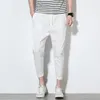韓国風ハーレムパンツ男性ジョガープラスサイズ5×10夏のズボンふくらはぎ長さのハーレムショースストリートウェアメンズジョガーズXXXXL
