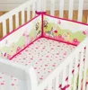 Novo 4 pcs Baby Bed Bumper Protector Bebê Cama De Berço De Botão Berro Newborn CRIB CAMPER Cama dos desenhos animados Bedding no berço para infantil