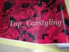 Rode digitaal bedrukte camo vinyl autofolie autostickerfolie voor voertuigwraps 5x98ft/rol