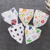 Baby Dribs Waterproof Trójkąt bawełniany kreskówka dziecko bandana bandana śliniak babador dryblowanie śliniaków nowonarodzone szmatki