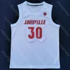 2020 جديد Louisville College كرة السلة جيرسي NCAA 30 Ryan McMahon White All Stitched والتطريز الرجال الشباب الحجم