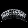 Setar Princess Queen Diana Crown Tiara Wedding Bridal Headband smycken hår Acessorier Zirkon Huvudstycke sötvatten Pärlhuvudbonad Ornam