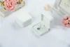 High Fashion 10 Square Velvet Smycken Box Röd Gadget Kit Halsband Ring Örhängen Box 2017 NY J013