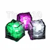 Decorazione per feste colorate Mini romantici cubi luminosi LED cubetto di ghiaccio artificiale Flash LED luce matrimonio decorazione nataliziaT2G5063