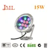 JML lumières sous-marines 12V 15W RGB LED projecteurs extérieurs IP68 étanche 1500lm CE RHoS lampes led de haute qualité