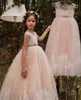 Nouveau Style princesse Pageant fleur fille robe enfants fête de mariage anniversaire demoiselle d'honneur Tutu enfants robe de bal GNA54