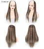 Hair Extensions 24 -calowy czarny blond długi klip do włosów w jednym kawałku 14 kolorów prawdziwe naturalne, grube proste syntetyczne