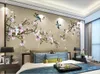 3d room wallpaper custom po nonwoven mural Magnolia handpainted pen and flower background wall decorative paint wallpaper for1323523