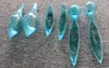 Постмодерн Атмосферный Turquoise Blue Glass Leaf High висячие люстры LED освещение люстры муранского стекла Чихули Стиль