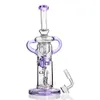 Recycler Dab Rigs Hookahs Big Bong Smoking Water Pipes Thick Glass Oil Rig Water Bongs Unique With 18mm Banger Shisha