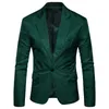 Wholesale-Casual Mens Suit Solid One Button Men Red Blazer Outdoors Slim Fit Jacket Man Long Sleeve 8 Candy Color Suits Plus Size M-XXXL