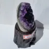 Random 260-300g Natural amethyst cluster quartz crystal geode specimen healing decorating stone healing for home decor WITH WOOD S2587