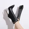 Hot Sale- high heel ankle booties luxury designer women boots come with box