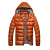 Autumn Winter Hooded Jacket Men Parka quiltad vadderad vaddad vindbrytare manliga herrjackor och kappa parkor överrock m220