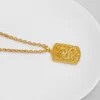 Ожерелья рок-кулон 18k золото, нудный дракон властный грубый личностный дизайн ювелирные изделия для мужчин хип-хоп кубинские ссылки цепи ожерелье