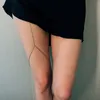 최신 여성 계층화 하나 또는 쌍 다리 체인 패션 여자 섹시한 엉덩이 체인 벨트 펑크 바디 체인 다리 체인 벨트
