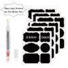 36st Blackboard Reusable Spice Stickers Craft med oljig penna Kök Candy Jam Jars Etiketter Blackboard Chalkboard Label Sticker