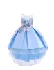 赤ちゃんの女の子のレースの花のドレス2019子供のドレスの女の子の王女のドレス乳白のパーティードレスの女の子の結婚式の服100~150cm
