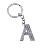 26Pcs Lot A-Z 3 2 Alloy Alphabet Letter Keyring Full Rhinestone Key Chain DIY Accessories290e