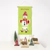 Juldekorationer över dörrväggsarrangör Santa Claus Reindeer Print Bag Hanging Storage1
